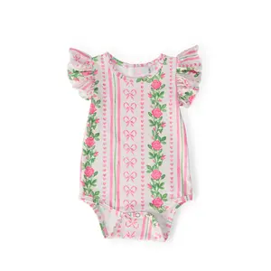 Rosebud Bows S/S Flutter Bodysuit