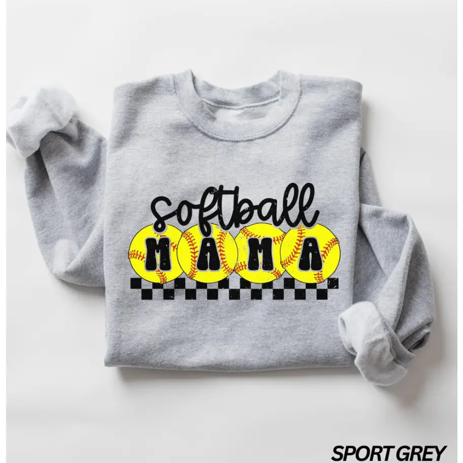 Softball Mama Sweatshirt, Softball Mom Sweatshirt, Baseball Mama Tshirt, Sports Mom Sweatshirt, Gift for Her, Game Day Tshirt, Sports Fan Gift Casual Womenswear Sweatshirt, Hoodie, Comfort Colors ABZO