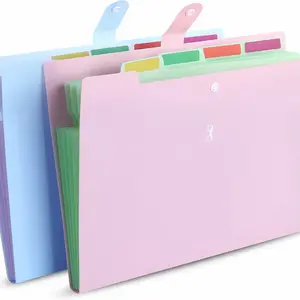 Mr. Pen Expanding File Folder, 2 Pack, 5 Pocket, Accordion Folder with Labels, A4/Letter Size, Waterproof and Tearproof