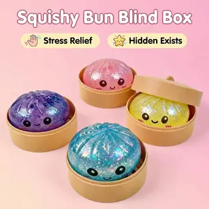 Large, adorable, plush bun-shaped toy for stress relief. Made of soft TPR material, highly resilient and non-sticky. Random designs available. Perfect for Valentine's Day/Easter, a stress-relieving gift.
