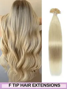 Flat Tip Hair Extensions Human Hair Extensions 12-20inch Straight Human Hair Keratin Extensions Invisible F Tip Human Hair Extensions Invisible F Tip Human Hair Extensions High Quality Natural Looking For Thin Hair Wedding Daily Used For Party Real Human