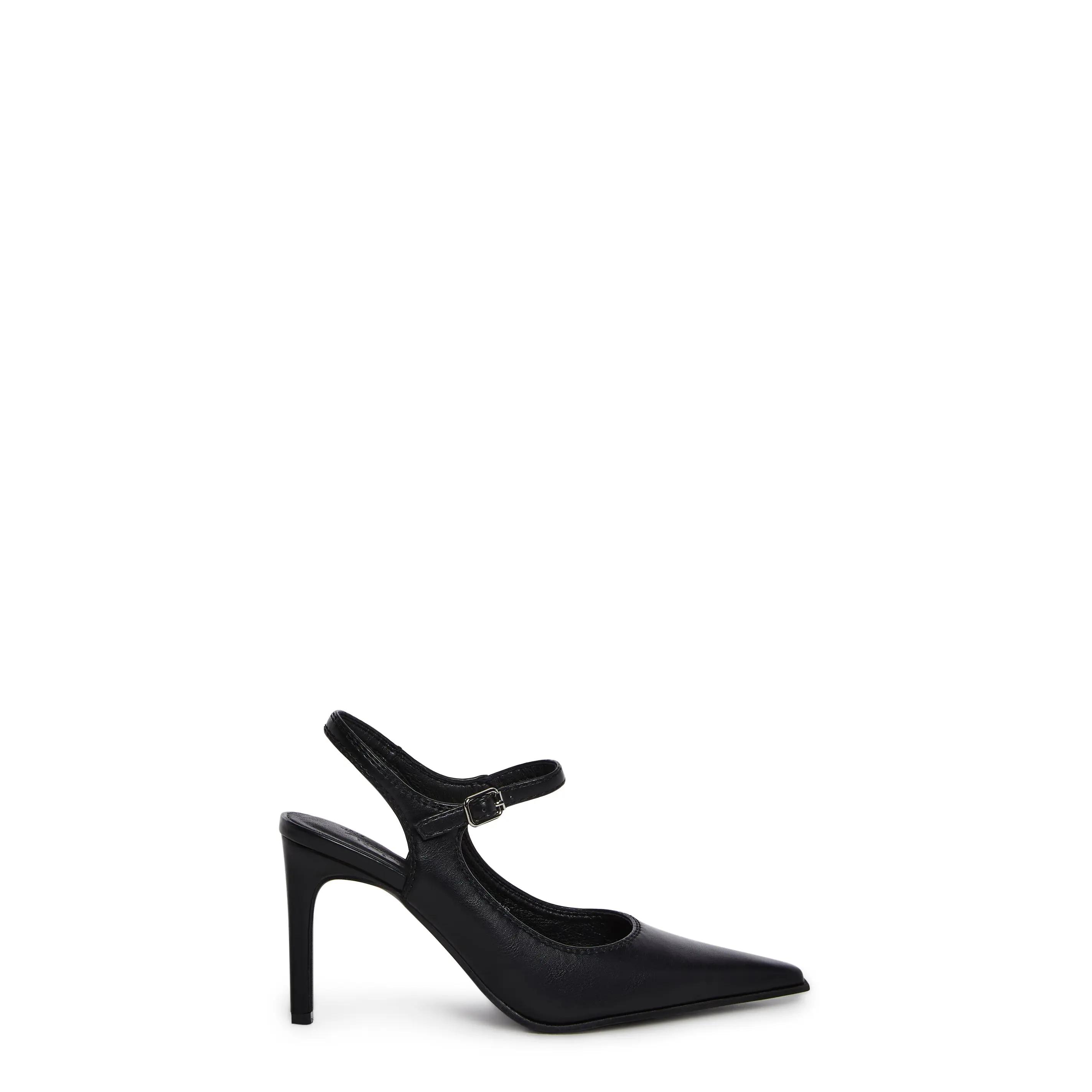 Preppy At Heart Pointed Toe Heels - Black