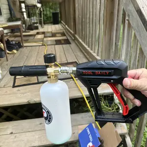 Product Review of Tool Daily Short Handheld with  Cannon FOR PRESSURE WASHER,  1/4 Inch Quick Connector, Water Spray Tool with 5 Nozzle Tips, 1 Liter snow foam lance, FathersDayGift from M**l D**e