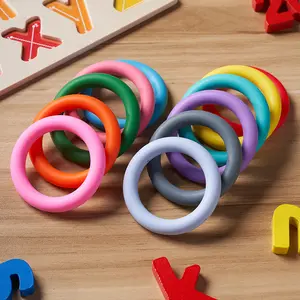 【RayRayDIY】Silicone bead ring 65MM food silicone bracelet baby tooth pacifier chain accessories