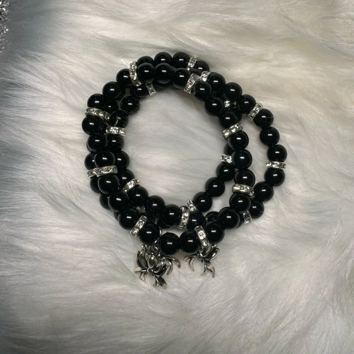 Black spider bracelet