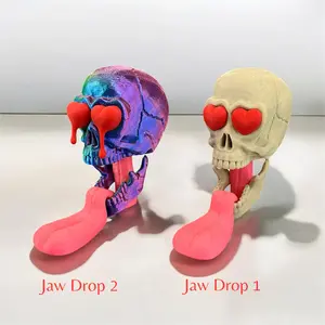 Skull In Love Figurine, 3D Printed Skull In Love |Seen on TIKTOK| Decor Gift