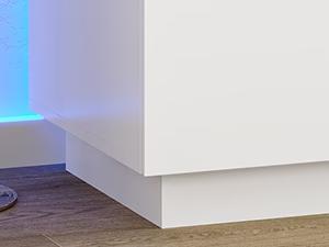 Sikaic LED Lights Dresser for Bedroom with Charging Station and Sliding Desktop Drawers Large Storage Tower Clothes Organizer Cabinet Apartment Furniture