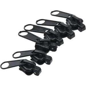 6 count Zipper Restoration Kit with Metal Sliders and  -  Multi-Tool Repair Set for Jackets, Bags and Luggage, Heavy-Duty Zipper  Tools (Black)