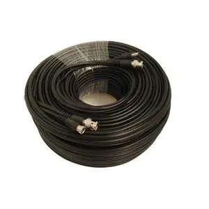 FiveStarCable RG59 Siamese Premade 100 ft Feet Professional Grade Combo Cable for TVI, CVI, AHD and HD-SDI Camera System with BNC connectors and 2.1mm Power Jack for Plug and Play Connections