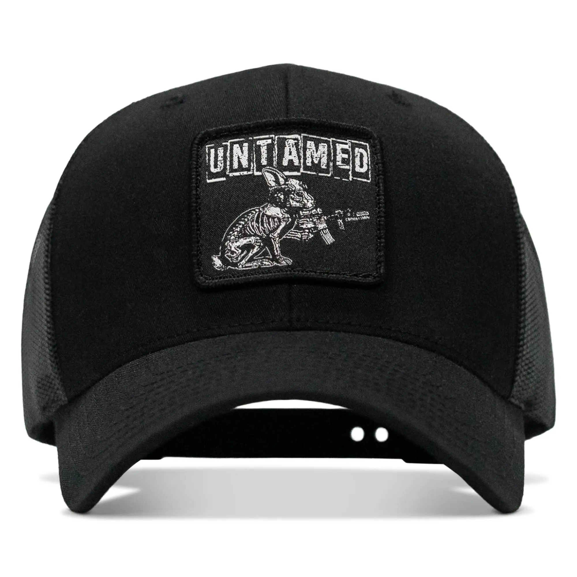 COMBAT IRON Untamed Rabbit Patch Snapback Hat - Adjustable Cotton Casual Snapback Hats with Custom Patches and Embroidery