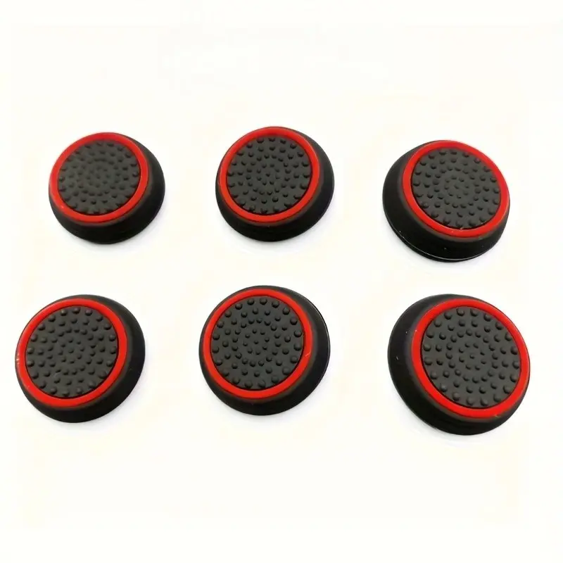 6-Pack Ps4/ps5 Joystick Caps, Classic Design Thumbstick Protectors, Durable Gaming Accessories, Console Accessory, Comfortable Grip, Thumbstick Grips, Fun Game Gear, Playstation Accessories