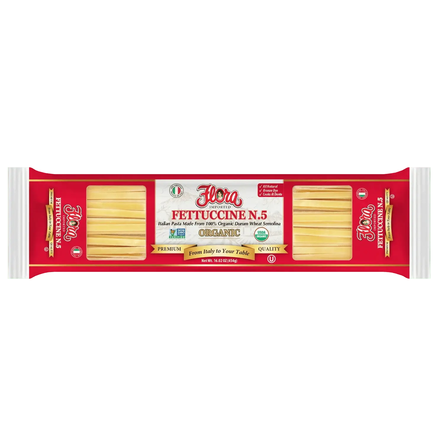 Fettuccine Pasta No. 5 - Organic - 16.02 oz