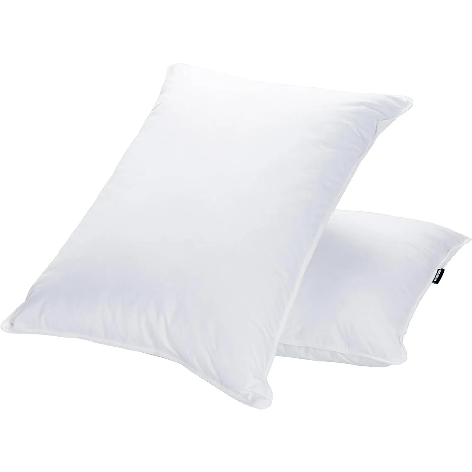 Goose  Down Bed Pillows for Sleeping(2 Packs)-(20INx30IN),High Fill Weight,Double-Layer Downproof Fabric Design,Goose Down Filling,600 Thread Count,Cotton Cover