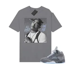 5s Wolf Grey Matching Shirt, 2PAC Graphic Tee, Rap HipHop Unisex T-Shirt, Gift For Women and Men, Best Gift