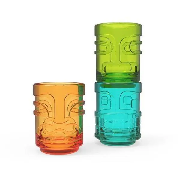Tiki TrioTM Shot Glasses, Set of 3