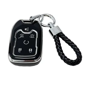 for Gmc Car Key Protection Case with Keychain, Car Key Protector, Soft Durable Tpu Material, 360 Degree Protection, Compatible with Silverado Suburban Tahoe Acadia Sierra Terrain Yukon