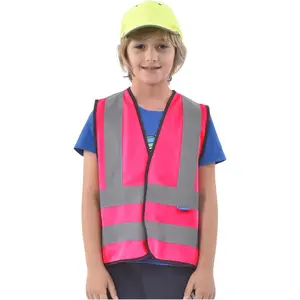 Kids High visibility viz vest hi vis viz safety vests