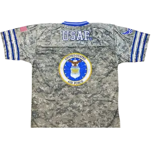 Air Force Officially Licensed Digital Camo Embroidered Football Jersey