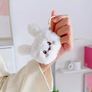 Cute Kawaii Plush Bunny Ears AirPods Case, Soft Protective Cover for Girls & Women, Compatible with AirPods 1/2/3/Pro/Pro 2