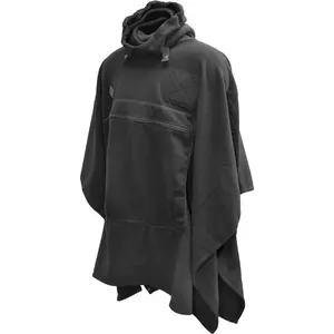 Ultra-Plush Packable Fleece Poncho: Cold-Weather Insulation w/ Adjustable High-Neck Gaiter, Wind-Resistant Outdoor Poncho
