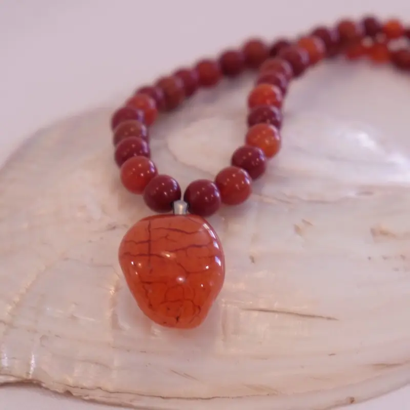 Rare Genuine Carnelian Pendant