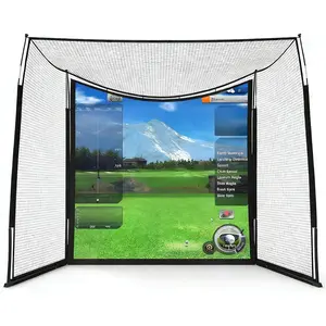 10x7.5FT Golf Hitting Nets for Backyard, Heavy Duty Golf Net for Driving Real Balls
