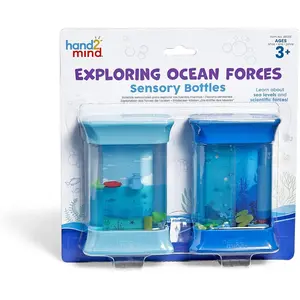 Exploring Ocean Forces Sensory Bottles, Quiet Fidget Toys for Kids 3-5, Toddler Learning Toys, Calming Corner Classroom, Calm Down Corner Supplies, Preschool Science Center Materials