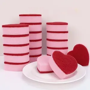 10pcs Cleaning Sponge Eraser, Dishwashing Cloth, Sink Cleaner, Stove Pot Bowl Utensil Cleaner, Convenient Practical Tool