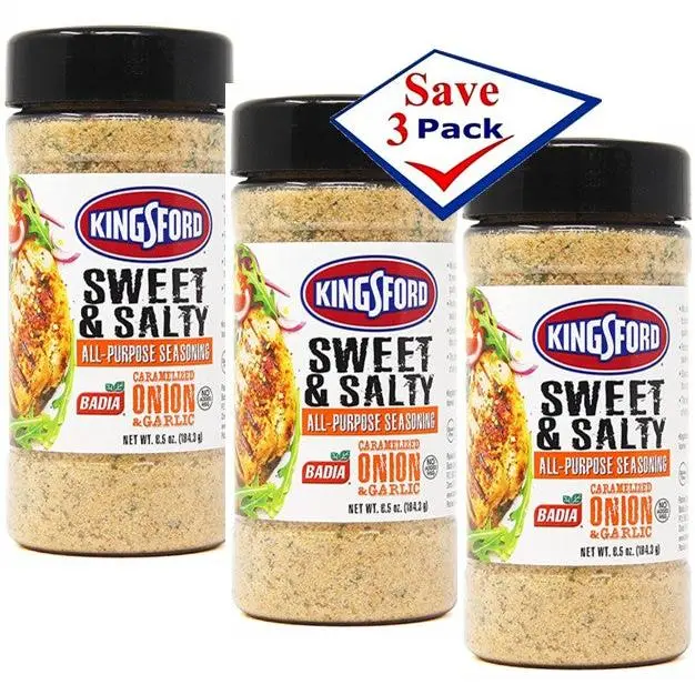 Kingsford Sweet & Salty All-Purpose Seasoning Blend - 6.5 oz, Pack of 3, Kitchen Staple, Flavor Enhancer