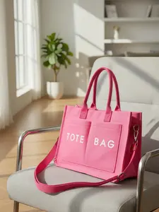 Medium Work Canvas Tote Bag for Women Purses and Handbags Multi-pocket bags Ladies Travel removable Crossbody strap Commuting casual shopping Bag Women's fashion functional,Casual Trendy Bag