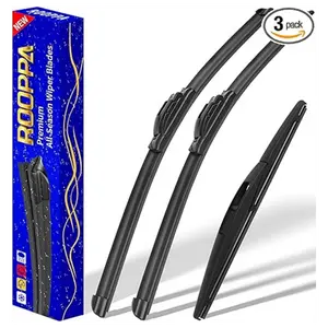 3 wipers Replacement for 2017-2021 2022 Kia Niro, Windshield Wiper Blades Original Equipment Replacement - 26"/16"/12" (Set of 3) U/J HOOK
