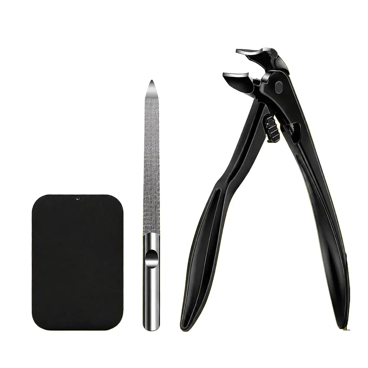 Heavy-Duty Clippers for Thick Toenails, Ergonomic Stainless Steel Nail Care Set with a Curved Head and Long Handle for Adults, Nails Set