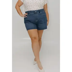 Women's SPANXshape™ EveryWear Smooth Stretch Denim Shorts - 5-Inch Vintage Indigo, Casual Flex Style, Leg & Bottom-Flattering Clothes You'll Love