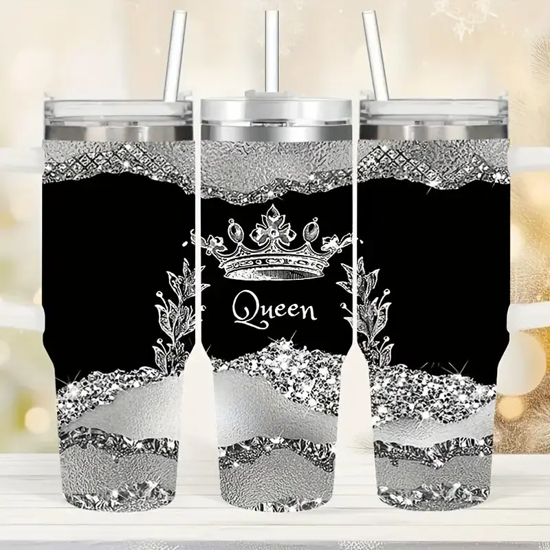 A 40 Ounce Insulated Stainless Steel Cup With Lid Portable Vacuum Cup Suitable For Hot And Cold Drinks Is An Ideal Gift For Friends A Fashionable Coffee Cup For Home Travel And Outdoor Use Suitable For Both