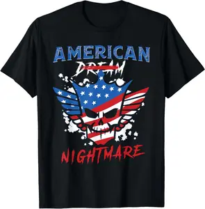 100% cotton Unisex American Dream Nightmare Sarcasm American Funny 4th Of July T-Shirt