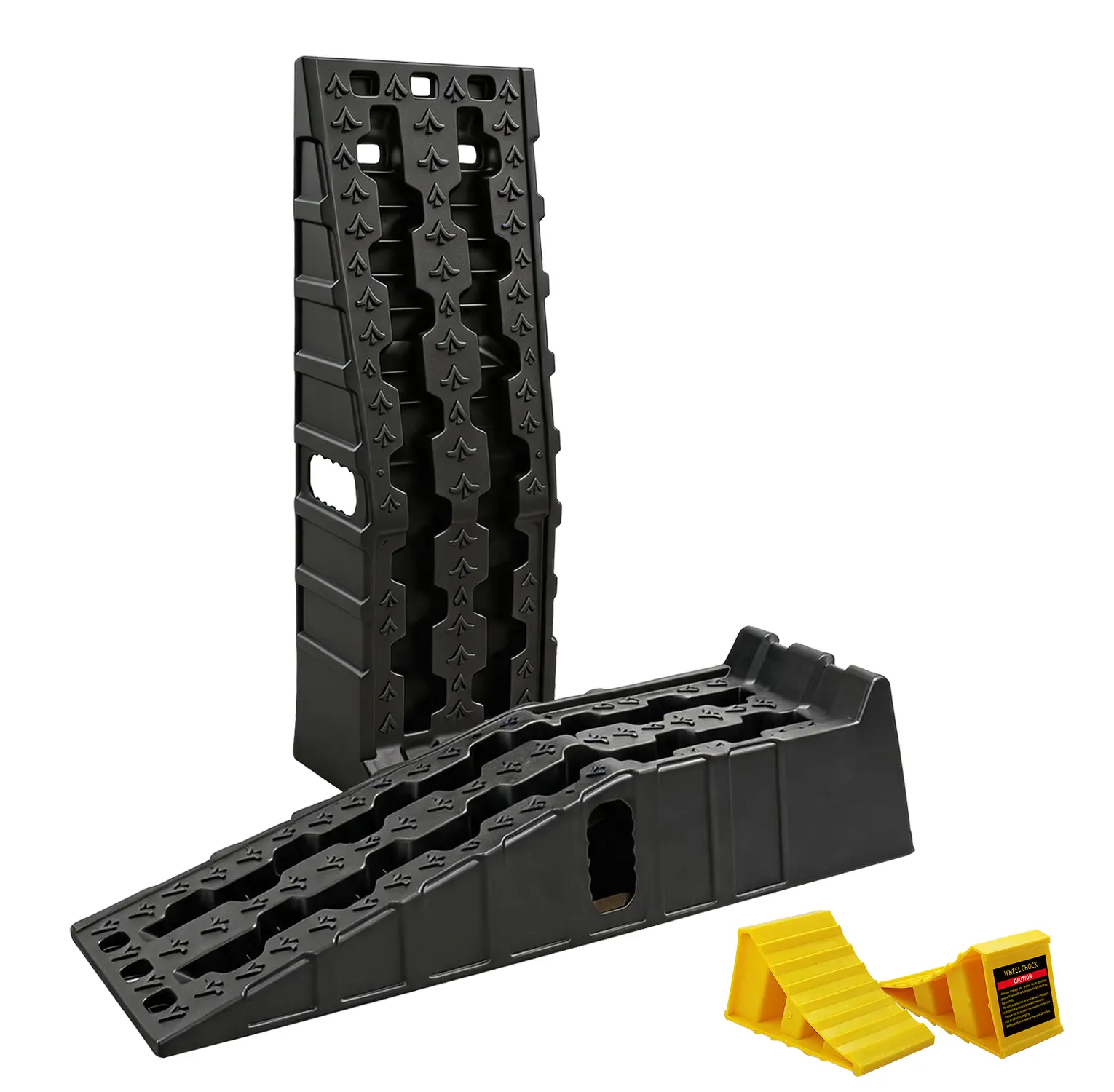 Car Ramps for Oil Changes 6.7" High Lift Vehicle Maintenance, 9000 LBS Jack Support Tire Ramp Auto Truck Lift Gate