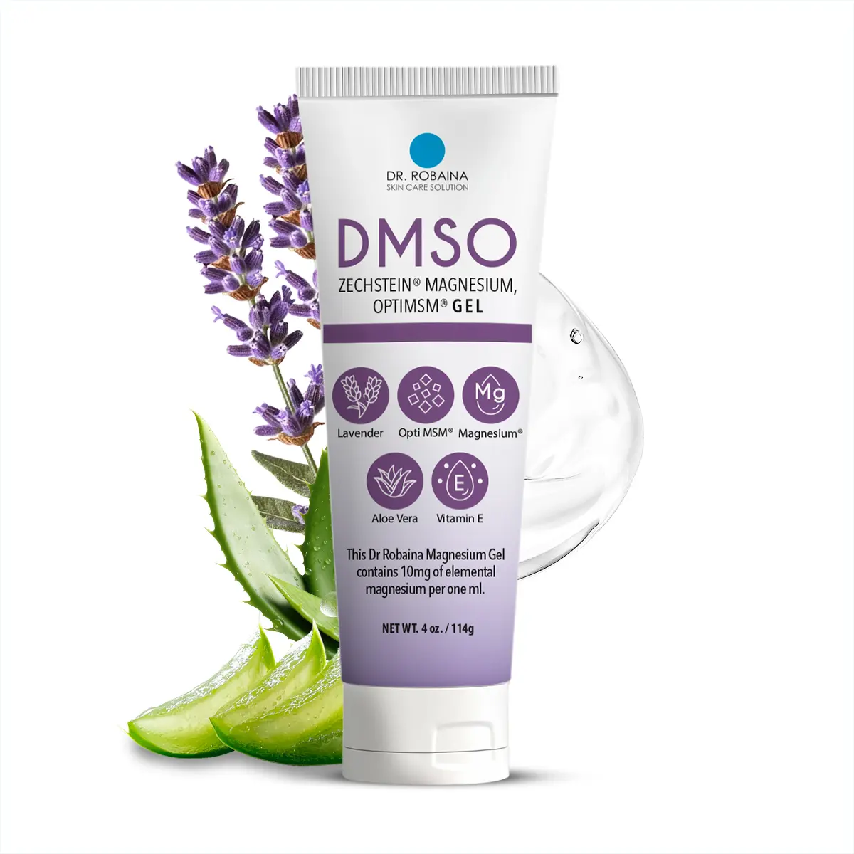 Dr. Robaina DMSO Lavender Gel with Zechstein Magnesium & Aloe Vera 4 oz