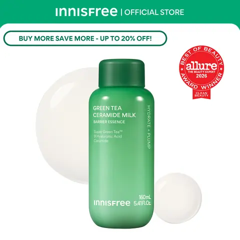 [Innisfree Official] Green Tea Ceramide Milk, Korean Milky Toner, Lightweight Hydration, Moisturizing for Sensitive & Acnegenic Skin
