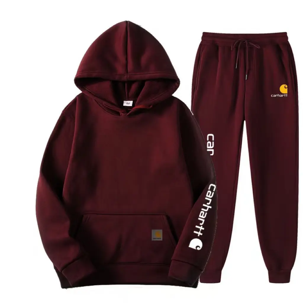 carhartt Detroit Mango Letter Hoodie Sweatshirt Pants Set