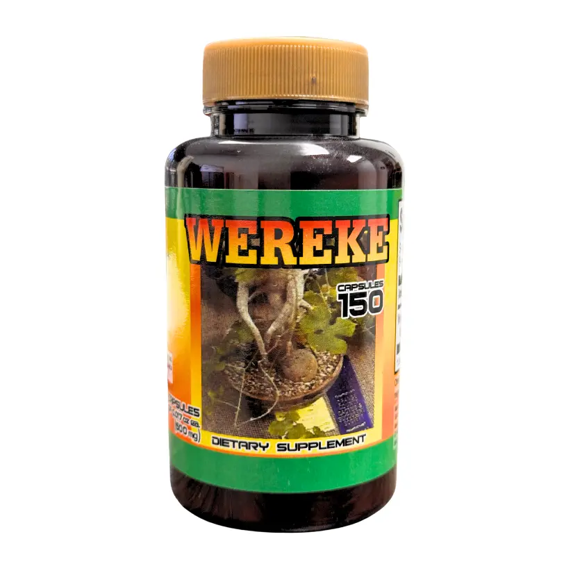 Plantimex Wereke Capsules - 150-Count All Natural Herbal Dietary Supplement, Healthcare Support, Energy-Boosting, Prop 65 Safe, Nicotine-Free Vitamins, Herbs