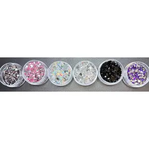 Midnight Luxe Glass Rhinestone Jar Set (6-Piece Starter Kit) LIMITED STOCK
