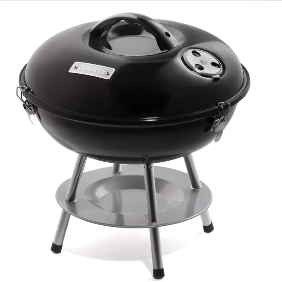 Cuisinart 14 Inch Charcoal Tabletop Kettle Grill, Portable