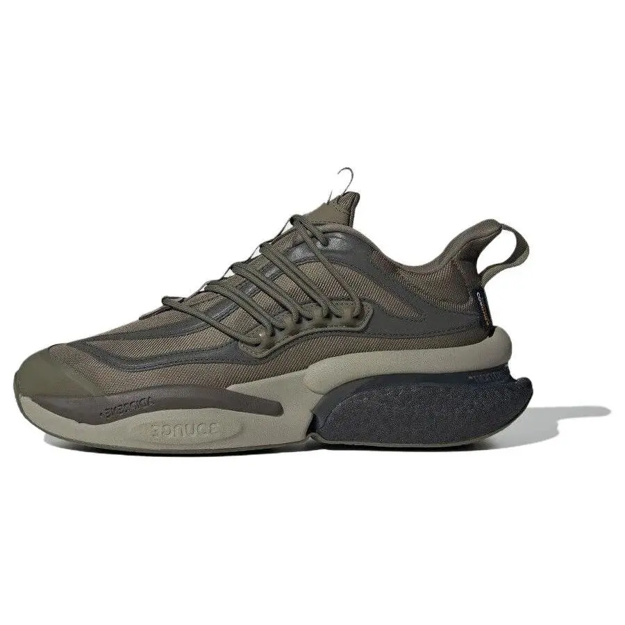 Adidas AlphaBoost V1 Olive Strata' Comfort Lightweight Low Top Casual Running Shoes Men's Green IG3129