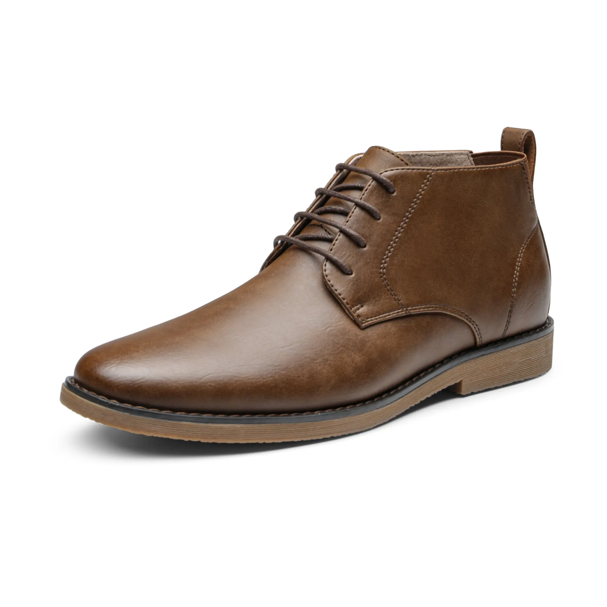 【BRUNO MARC Anniversary】 Men's Classic Soft Closed-Toe Chukka Boots 2.0 - Synthetic, Flexible, Chukka Height Black Casual Outdoor Comfortable Walking Footwear, Black Boot, Casual Outdoor Boot tiktokshopbacktoschool