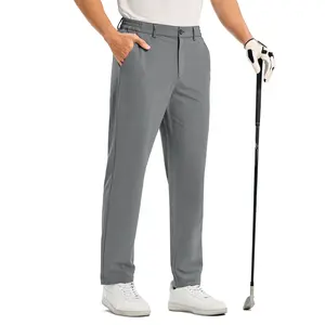 GOPUNE Men's Golf Pants Stretch Dress Pants Lightweight Business Casual Work Slacks with Zipper Pockets Quick Dry