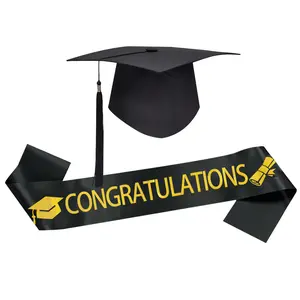 New "Congratulations Graduation" Cruciform-Bachelor's 2count Set Graduation Season Party Pho Headband Strap Sash Cute Bunny Knit Hat for Women Herringbone Cashmere Scarf trucker derby blanket Prayer Shawl velvet Gothic Letter Embroidered Horns