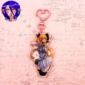 Fairy Tail | Lucy Heartfilia Glitter Epoxy Keychain