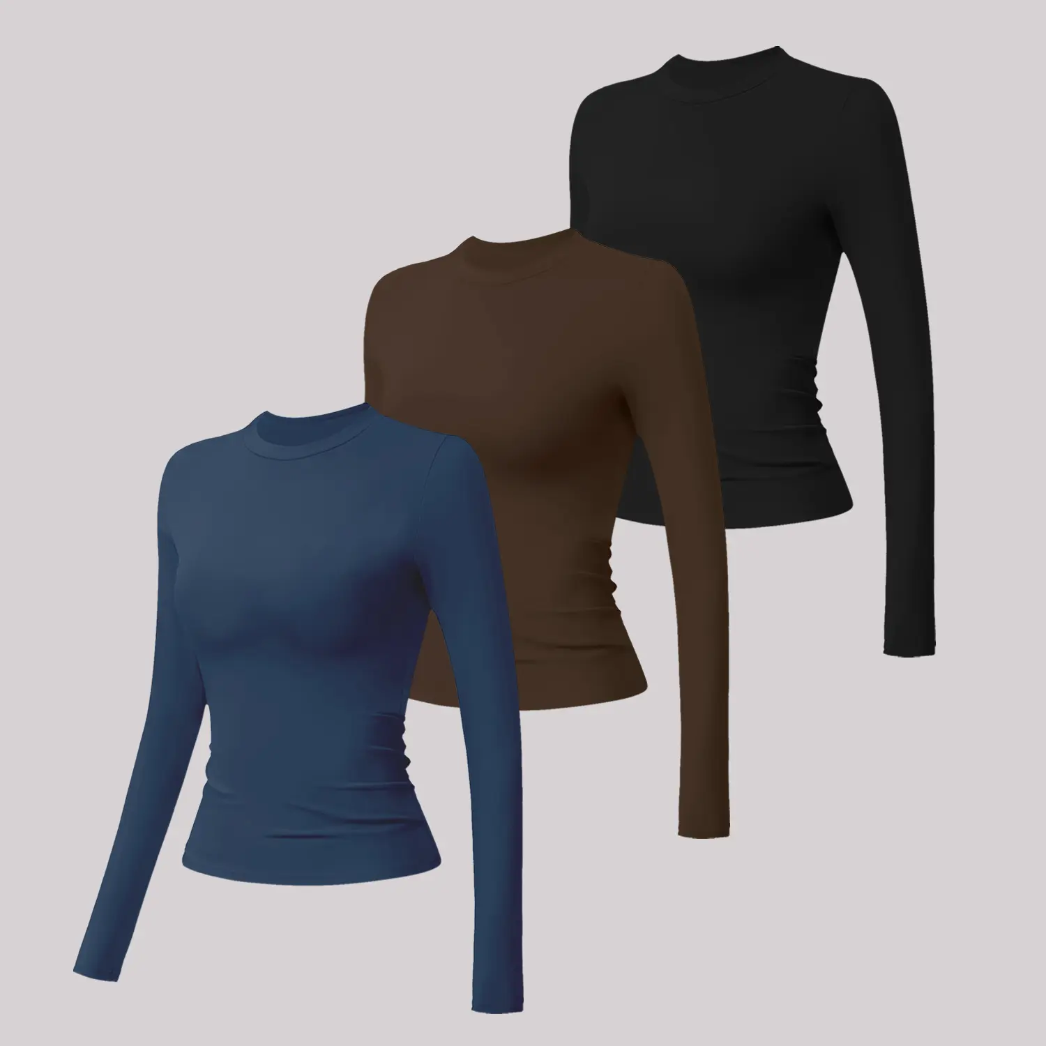 3 long:Black + Black Coffee + Badge Blue