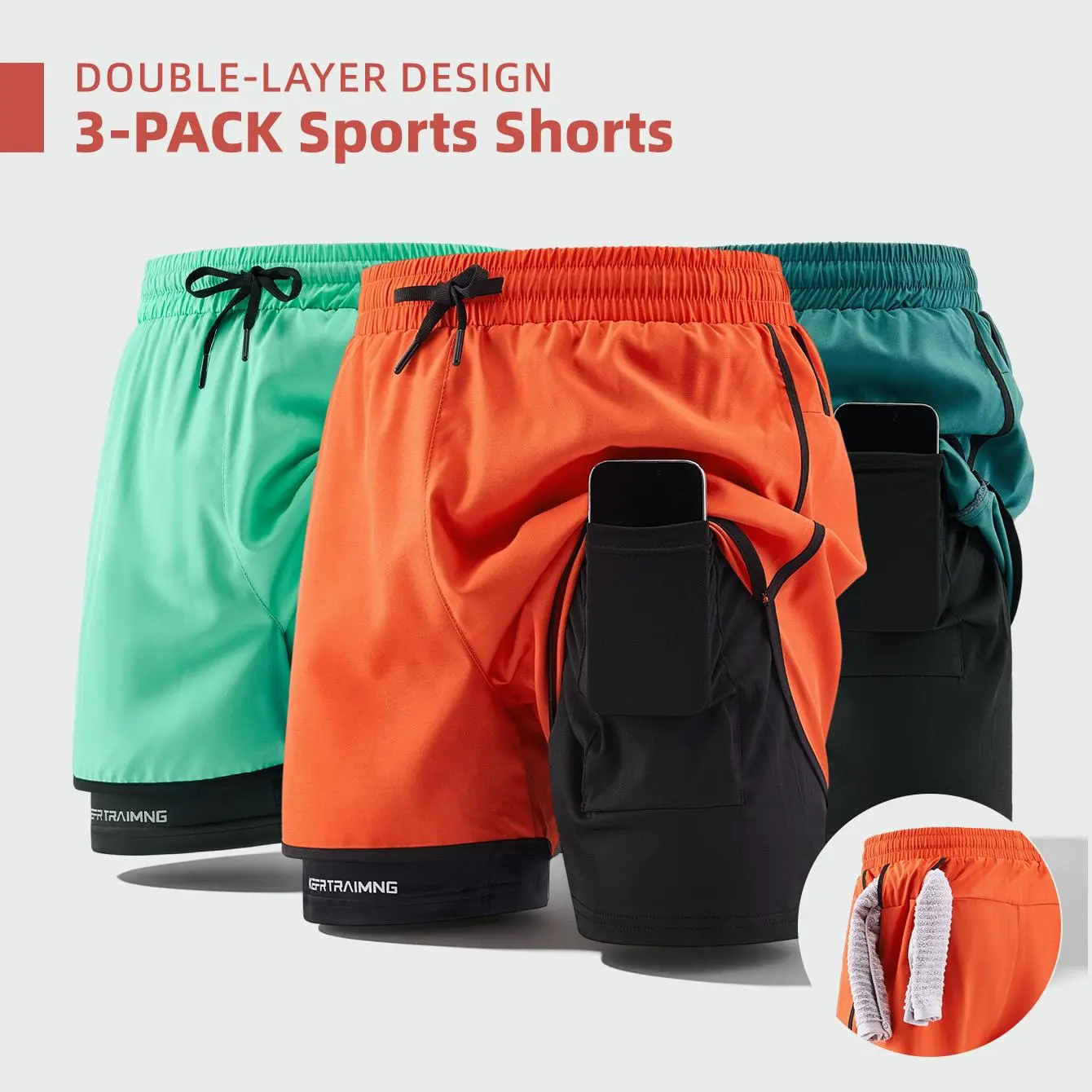 Tangerine + Fruit Green + Peacock Green