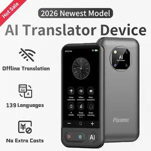 2026 Newest Portable AI Language Translator Device, 139 Languages AI Offline/Group Translation Device Two Way Real-Time Voice,Upgraded Chip for Travel Business Learning traductor de voz idiomas Electronic Audio